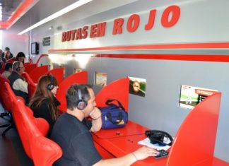 El Móvil de Rutas en Rojo del Grupo Sancor Seguros, en Mar del Plata
