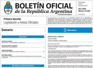 Riesgos del trabajo: se publicó el decreto de necesidad y urgencia