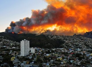 El costo para el seguro por los incendios históricos en Chile