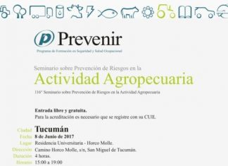 Seminario sobre Prevención de Riesgos en la Actividad Agropecuaria en Tucumán