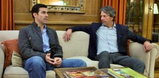 Encuentro del superintendente Juan Pazo con el gobernador de Salta
