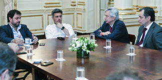 Autoridades de la SRT se reunieron con funcionarios en la Casa Rosada