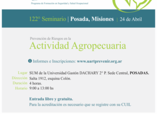 122º seminario de la UART sobre prevención de riesgos en la actividad agropecuaria