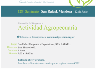 UART: seminario en Mendoza sobre prevención de riesgos en la actividad agropecuaria