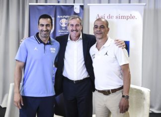 La Caja, junto a la selección argentina de básquet
