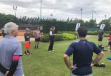 Clínica de tenis para productores de Omint ART
