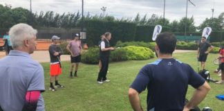Clínica de tenis para productores de Omint ART