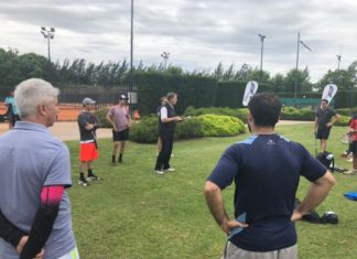 Clínica de tenis para productores de Omint ART
