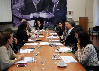 Grupo de DDHH y Empresas que preside Sancor Seguros junto a Secretaría nacional