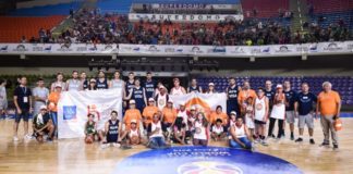 La Caja y el seleccionado argentino de básquet en una clínica gratuita