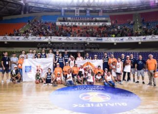 La Caja y el seleccionado argentino de básquet en una clínica gratuita