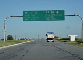 Relevamiento de CESVI Argentina de las rutas de la Costa Atlántica