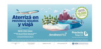 Nueva campaña publicitaria de Provincia Seguros y Aerolíneas Argentinas
