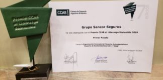Reconocimiento para el Reporte de Sustentabilidad del Grupo Sancor Seguros
