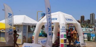 Experta Seguros en las playas de Mar del Plata