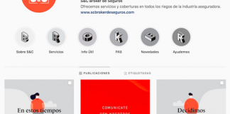 Nueva cuenta de Instagram de S&C Broker de Seguros s&c broker instagram cuenta seguros