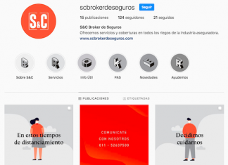 Nueva cuenta de Instagram de S&C Broker de Seguros s&c broker instagram cuenta seguros