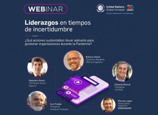 Alejandro Simón participó de un webinario simon webinario sancor pacto global seguros
