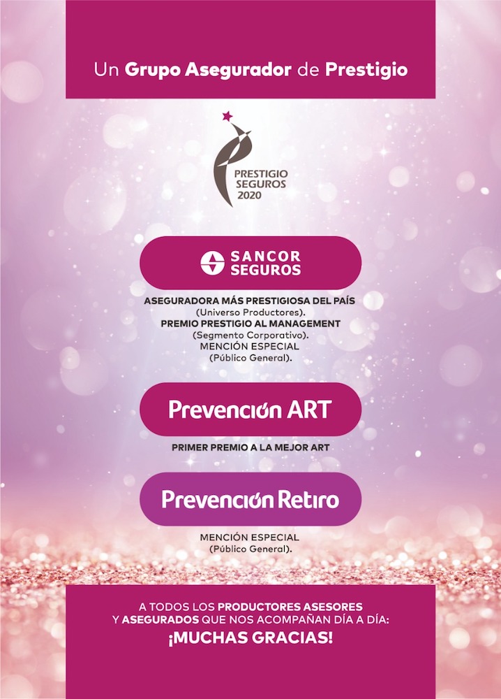 grupo sancor seguros protagonista premios prestigio