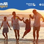 flyer lanzamiento vacacionar seguro