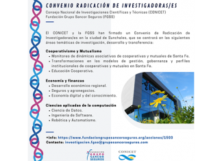 Convenio entre la FGSS y el CONICET para la radicación de investigadores en Sunchales convenio fgss conicet radicación investigadores sunchales sancor