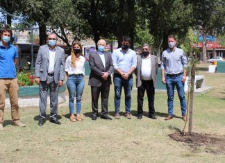 Cooperación Seguros aportó 95 árboles a la ciudad que la vio crecer cooperación seguros aniversario árboles venado tuerto