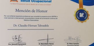 La UART felicita al Dr. Claudio Taboadela por la distinción recibida uart claudio taboadela medicina trabajo