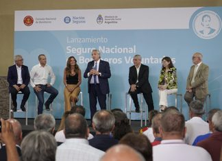 Nación Seguros acompaña el lanzamiento del Seguro Nacional para Bomberos nación seguros lanzamiento seguro nacional bomberos