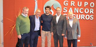 Grupo Sancor Seguros fue visitado por el piloto “Manu” Urcera en su casa central grupo sancor seguros piloto manu urcera casa central