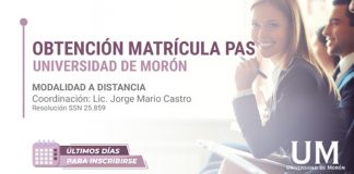 Matrícula de productor: última semana de inscripción en la Universidad de Morón castro consultores matrícula productor inscripción universidad morón