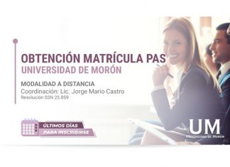 Matrícula de productor: última semana de inscripción en la Universidad de Morón castro consultores matrícula productor inscripción universidad morón