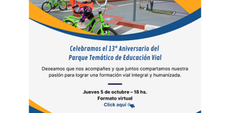 Acto virtual por el 13° aniversario del Parque Temático de Educación Vial fundación grupo sancor seguros acto aniversario parque temático educación vial