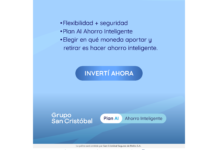 Inversión bimonetaria: Grupo San Cristóbal lanza Plan AI (Ahorro Inteligente) grupo san cristóbal inversión bimonetaria plan ai ahorro inteligente