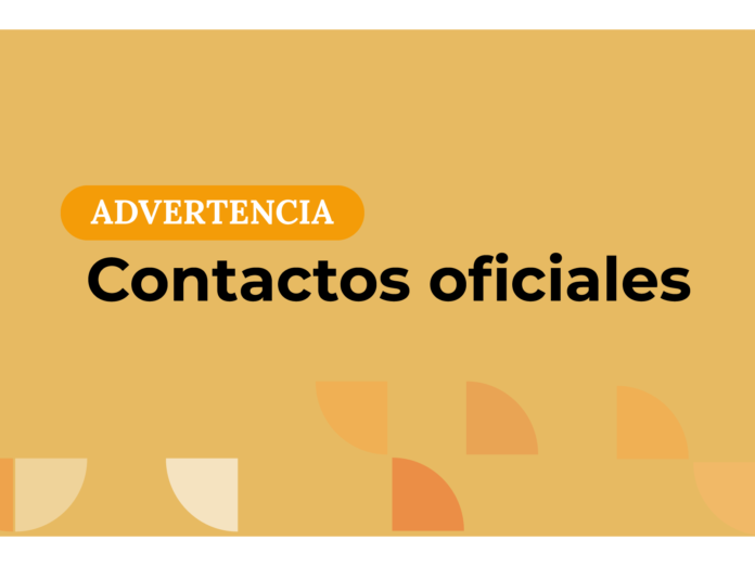 ssn advertencia contactos no oficiales