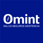 omint azul con llama grisada y fondo