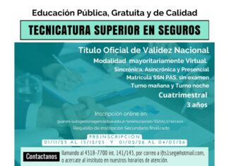 Tecnicatura Superior en Seguros: abierta la inscripción en el IFTS N° 1 ifts tecnicatura seguros 2026