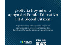 El Fondo de Educación Global Citizen de la FIFA abre solicitudes de subvenciones fondo educación global citizen fifa