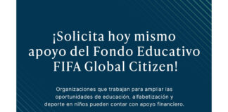 El Fondo de Educación Global Citizen de la FIFA abre solicitudes de subvenciones fondo educación global citizen fifa