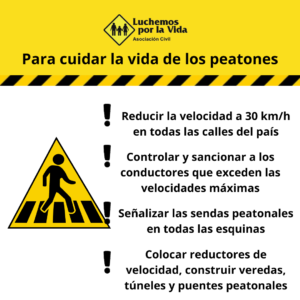 luchemos conductores peatones respetarnos
