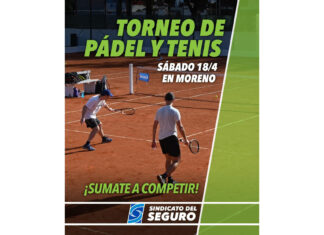 El Sindicato del Seguro organiza torneos de pádel y tenis en Moreno sindicato seguro pádel tenis 2026