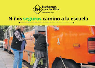 ¿Van y vienen seguros nuestros niños a la escuela? luchemos vida escuela niños seguros