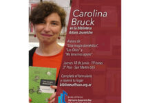 La escritora Carolina Bruck visitará la biblioteca del Sindicato del Seguros carolina bruck sindicato seguros